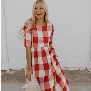 Roolee Maddie Buffalo Plaid Dress